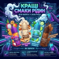 Лучшие вкусы жидкостей для вейпа в 2026 году: ТОП профилей и как выбрать