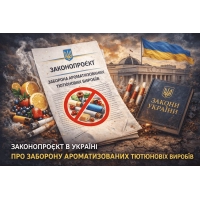 Законопроект в Украине о запрете ароматизированных табачных изделий