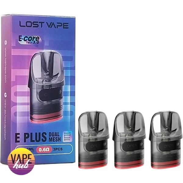 Картридж Lost Vape E Plus Dual Mesh 0.6 Ом, 3 мл — купить