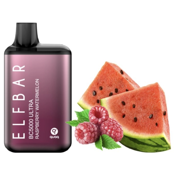 Одноразова POD система ELF BAR BC5000 ULTRA Raspberry Watermelon на 5000 затяжок — купити