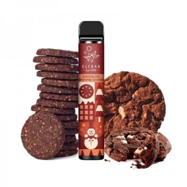 Одноразова POD система ELF BAR Lux1500 Chocolate Brownie Cookies на 1500 затяжок — купити