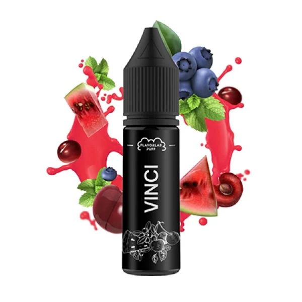 Рідина VINCI Salt 15ml/50mg Cherry Blueberry Watermelon Menthol — купити