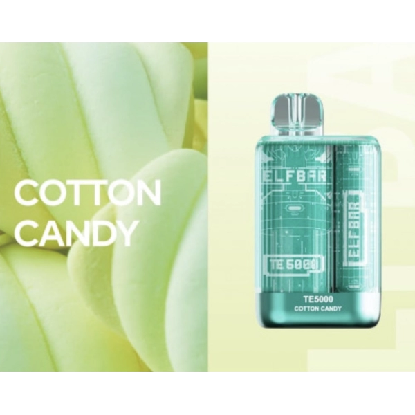 Одноразова POD система ELF BAR TE5000 Cotton Candy на 5000 затяжок — купити
