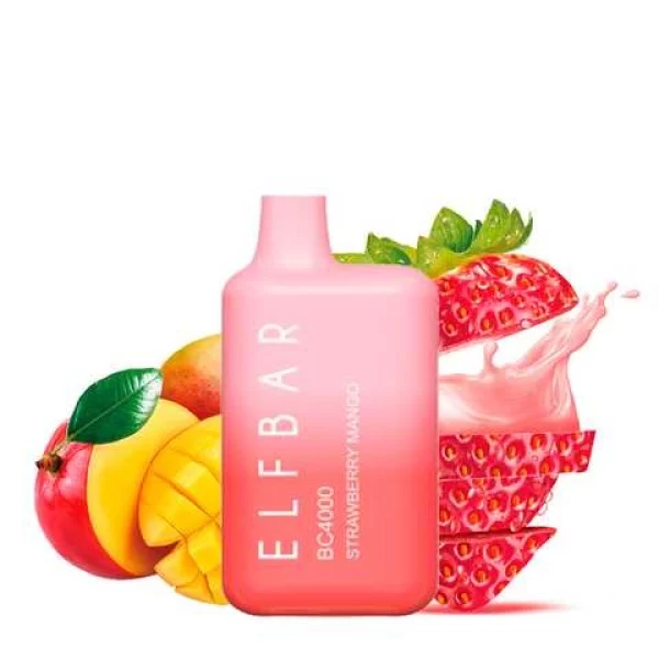 Одноразова POD система ELF BAR BC4000 Strawberry Mango на 4000 затяжок — купити