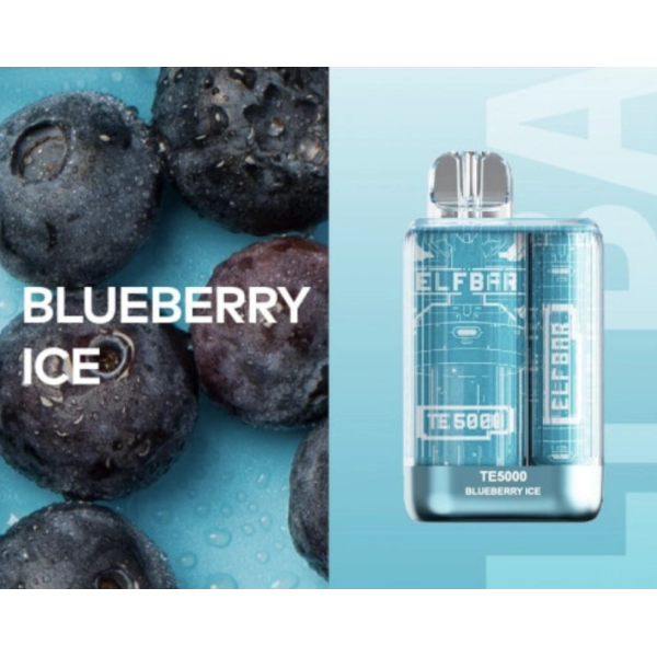Одноразова POD система ELF BAR TE5000 Blueberry Ice на 5000 затяжок — купити