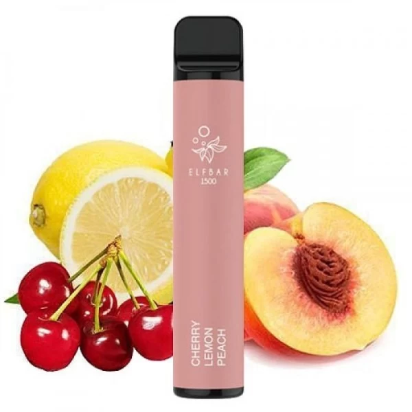 Одноразова POD система ELF BAR 1500 Cherry Lemon Peach на 1500 затяжок — купити