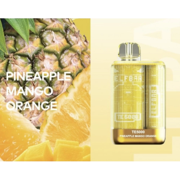 Одноразова POD система ELF BAR TE5000 Pineapple Mango Orange на 5000 затяжок — купити