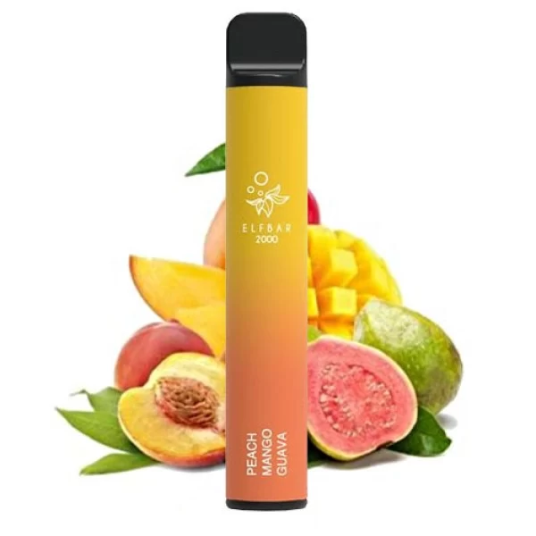 Одноразовая Pod Система Elf Bar 2000 Peach Mango Guava на 2000 затяжок — купить