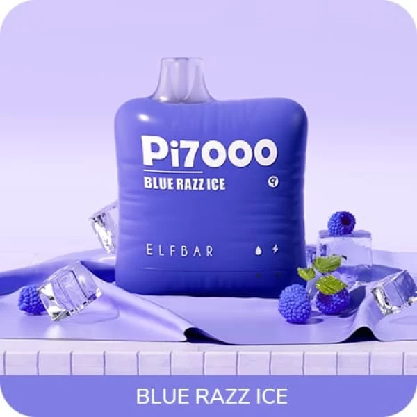 Одноразова POD система ELF BAR Pi7000 Blue Razz Ice на 7000 затяжок — купити