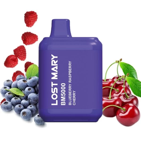 Одноразова POD система Lost Mary BM5000 Blueberry Raspberry Cherry на 5000 затяжок — купити