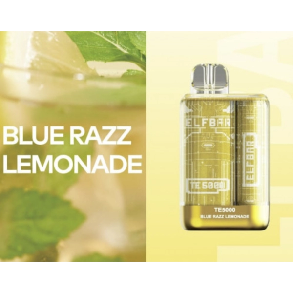 Одноразова POD система ELF BAR TE5000 Blue Razz Lemonade на 5000 затяжок — купити