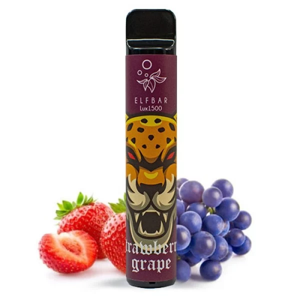 Одноразова POD система ELF BAR Lux1500 Strawberry Grape на 1500 затяжок — купити