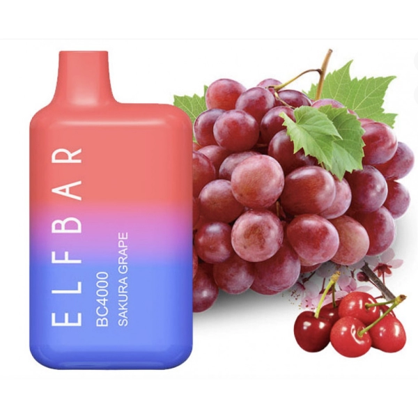 Одноразова POD система ELF BAR BC4000 Sakura Grape на 4000 затяжок — купити