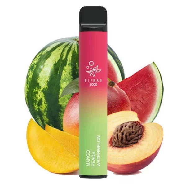 Одноразова POD система ELF BAR 2000 Mango Peach Watermelon на 2000 затяжок — купити