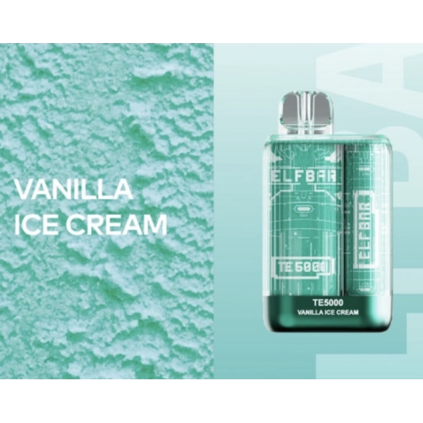 Одноразова POD система ELF BAR TE5000 Vanilla Ice Cream на 5000 затяжок — купити