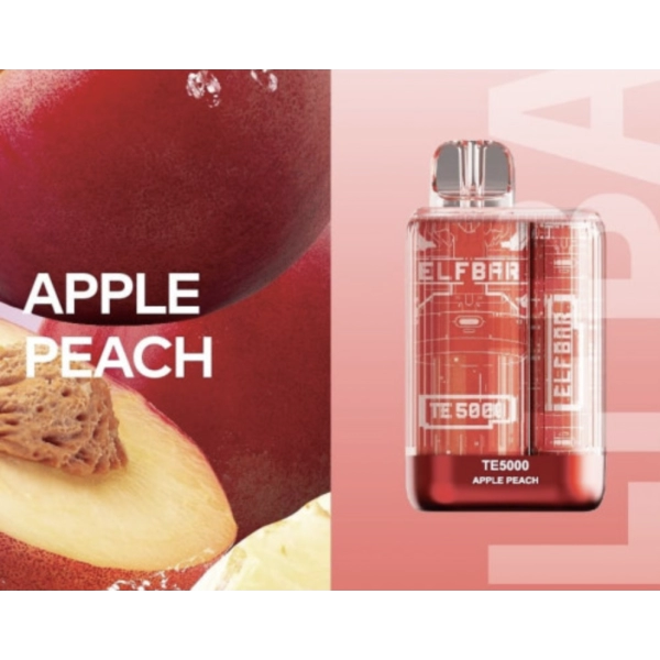Одноразова POD система ELF BAR TE5000 Apple Peach на 5000 затяжок — купити