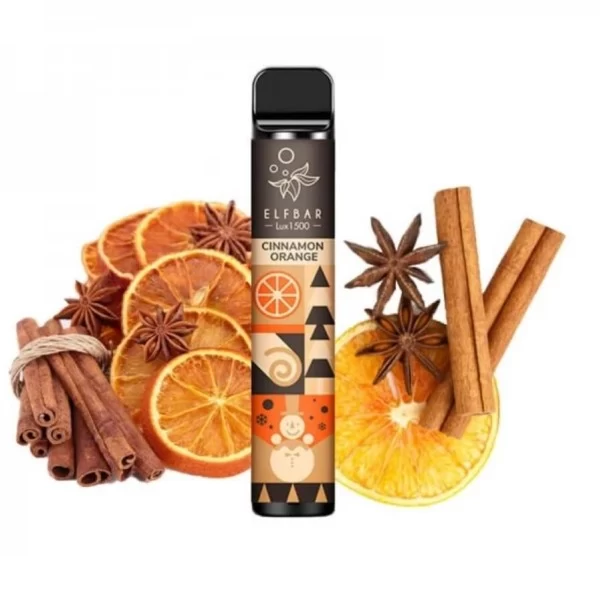 Одноразова POD система ELF BAR Lux1500 Cinnamon Orange на 1500 затяжок — купити