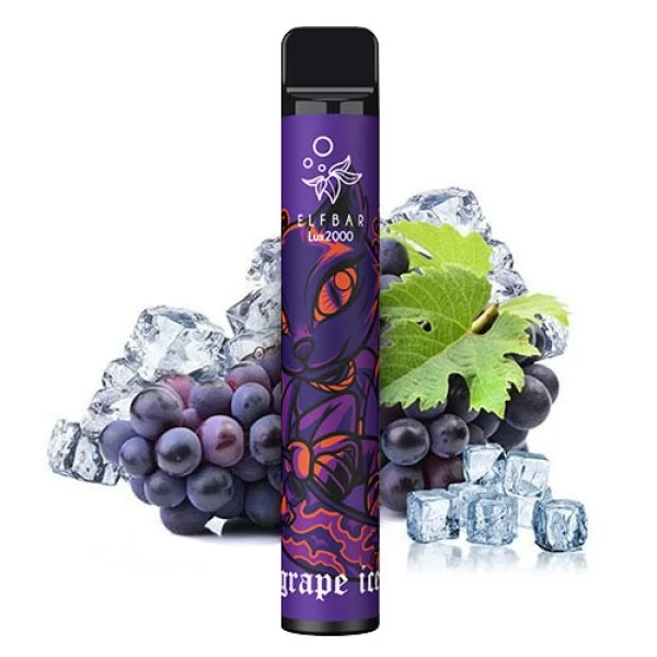 Одноразова POD система ELF BAR Lux2000 Grape Ice на 2000 затяжок — купити