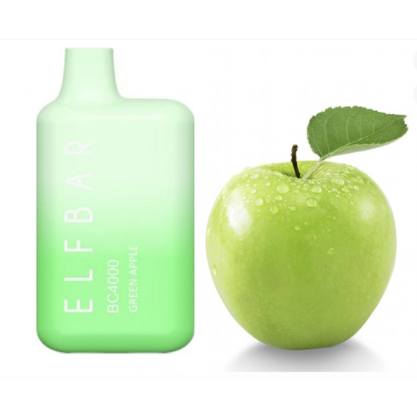 Одноразова POD система ELF BAR BC4000 Green Apple на 4000 затяжок — купити