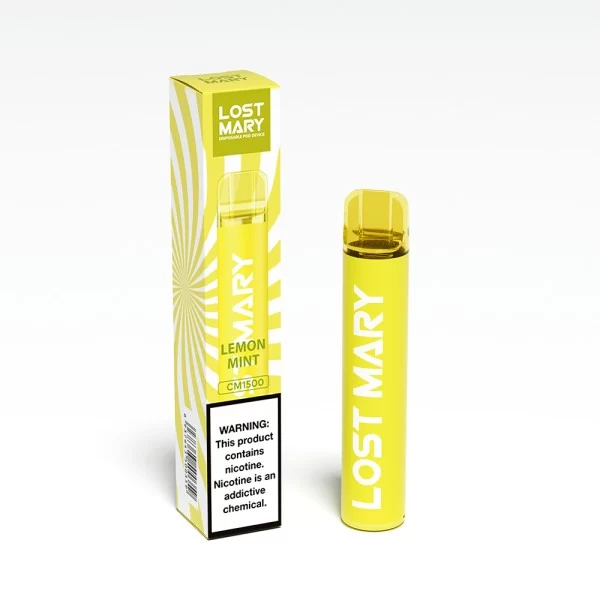 Одноразова POD система Lost Mary 1500 Lemon Mint на 1500 затяжок — купити