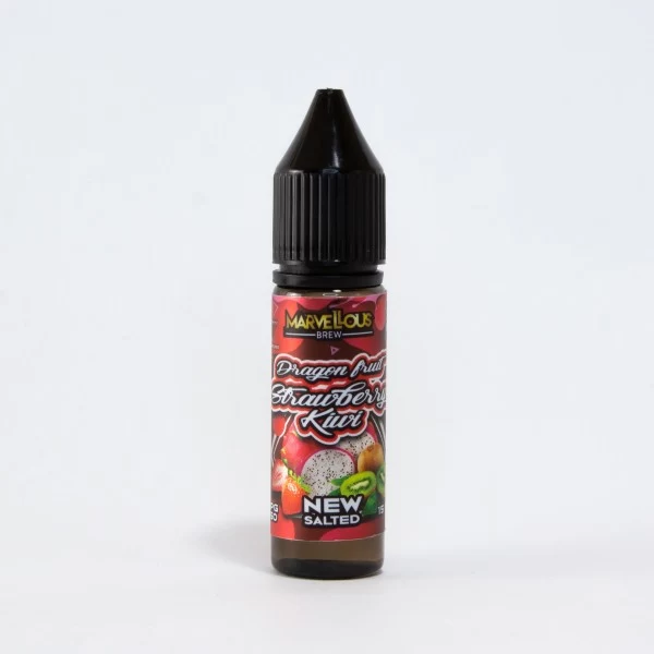 Рідина Marvellous Brew 15ml/35mg Dragon fruit Strawberry Kiwi NEW Salted — купити