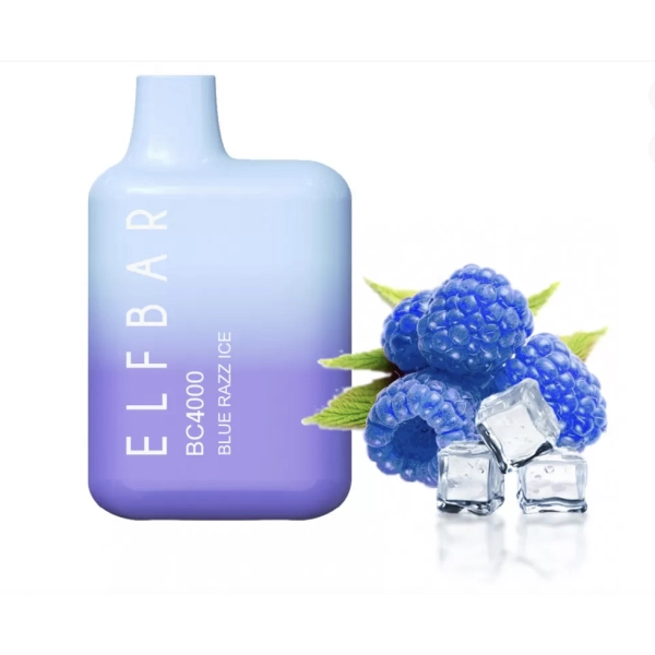 Одноразова POD система ELF BAR BC4000 Blue Razz Ice на 4000 затяжок — купити