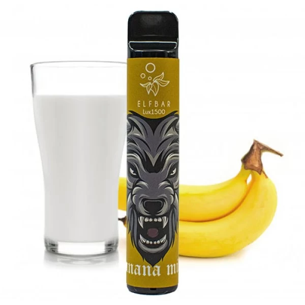 Одноразова POD система ELF BAR Lux1500 Banana Milk на 1500 затяжок — купити