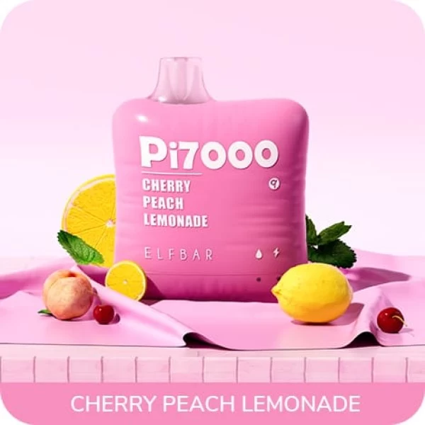 Одноразова POD система ELF BAR Pi7000 Cherry Peach Lemonade на 7000 затяжок — купити