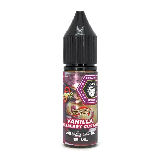 Рідина Flamingo Salt 15ml/50mg Vanilla Blueberry Custard — купити