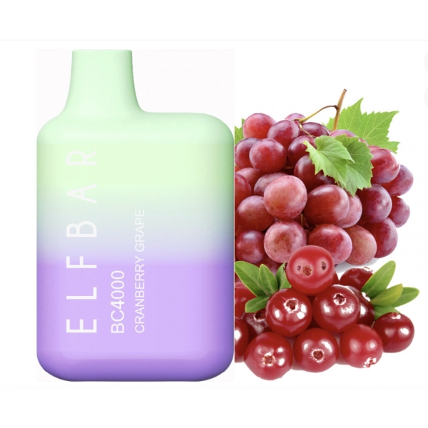 Одноразова POD система ELF BAR BC4000 Cranberry Grape на 4000 затяжок — купити