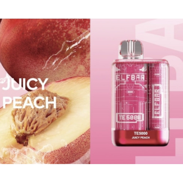 Одноразова POD система ELF BAR TE5000 Juicy Peach на 5000 затяжок — купити