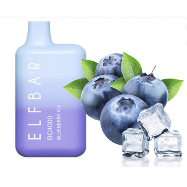Одноразова POD система ELF BAR BC4000 Blueberry Ice на 4000 затяжок — купити
