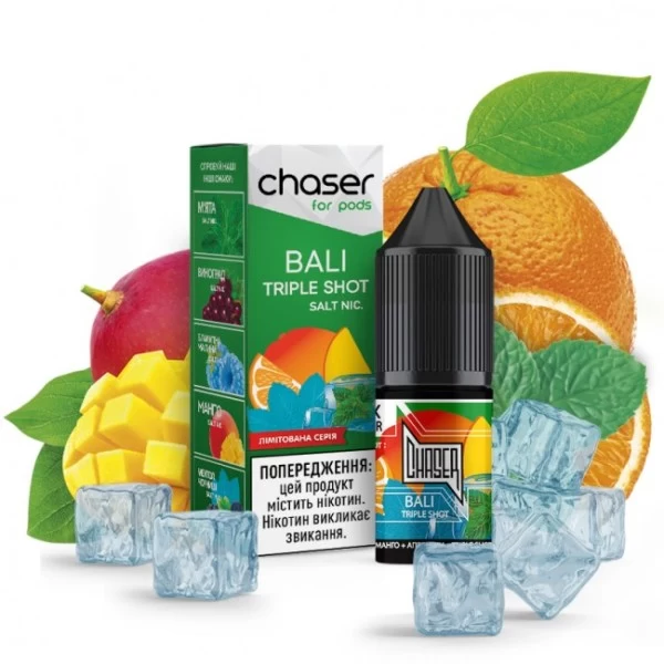 Рідина Chaser For Pods Salt 10 мл 30 мг - Bali Triple Shot — купити