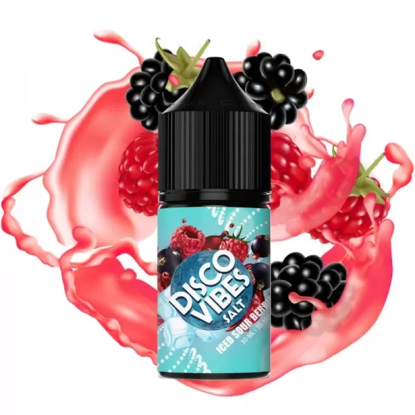 Рідина Disco Vibes Salt 30ml/50mg Iced Sour Berries — купити