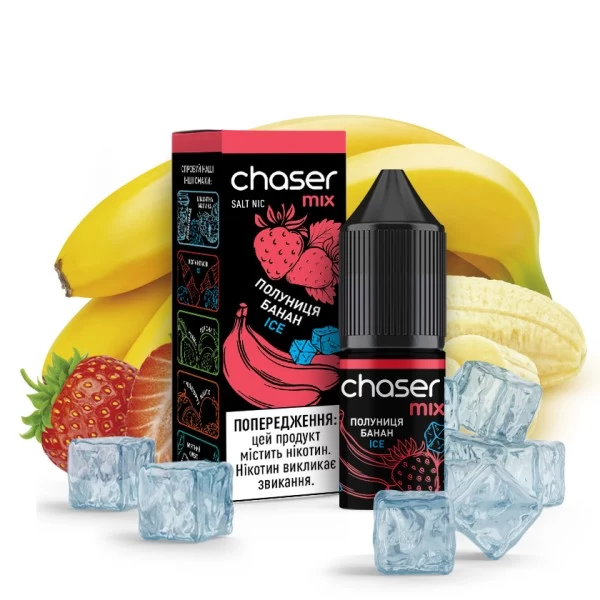 Рідина Chaser Mix Salt 10 мл 20 мг - Полуниця Банан ICE — купити