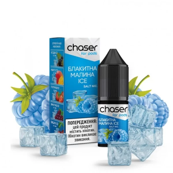 Рідина Chaser For Pods Salt 10 мл 30 мг - Блакитна Малина ICE — купити