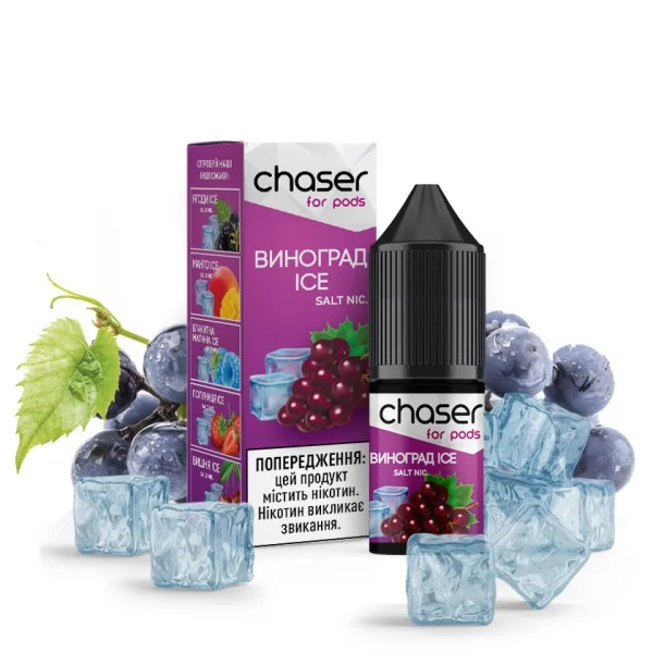 Рідина Chaser For Pods Salt 10 мл 50 мг - Виноград ICE — купити