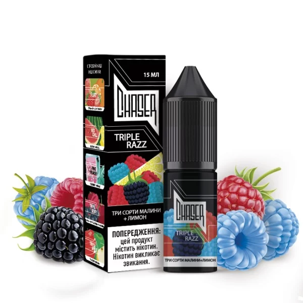 Рідина Chaser Salt 15ml/30mg TRIPLE RAZZ — купити