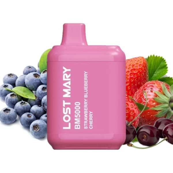 Одноразова POD система Lost Mary BM5000 Strawberry Blueberry Cherry на 5000 затяжок — купити