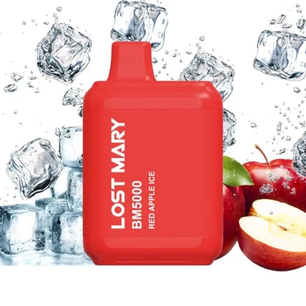 Одноразова POD система Lost Mary BM5000 Red Apple Ice на 5000 затяжок — купити