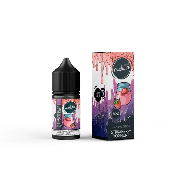 Рідина Black Triangle Mixtura Salt 30ml/30mg Strawberry Yoghurt — купити