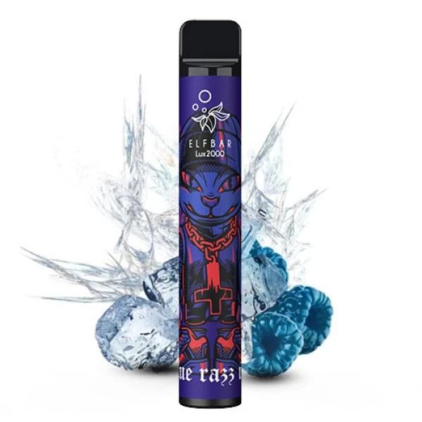 Одноразова POD система ELF BAR Lux2000 Blue Razz Ice на 2000 затяжок — купити