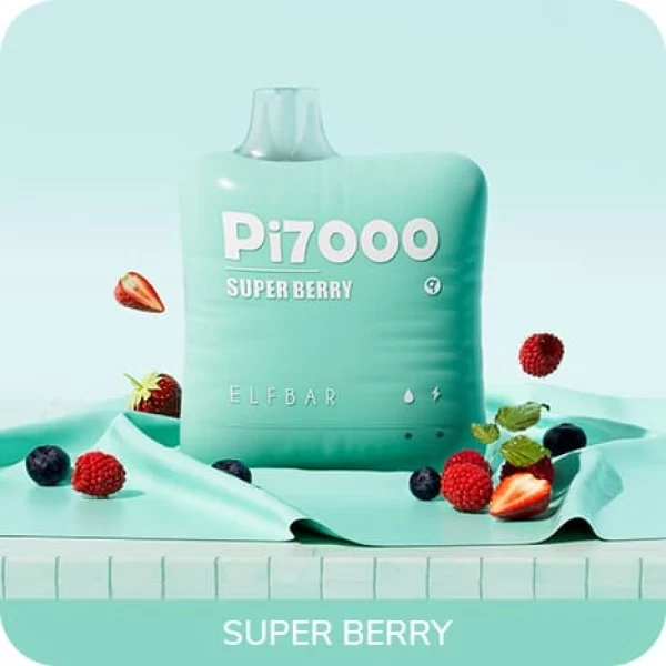 Одноразова POD система ELF BAR Pi7000 Super Berry на 7000 затяжок — купити