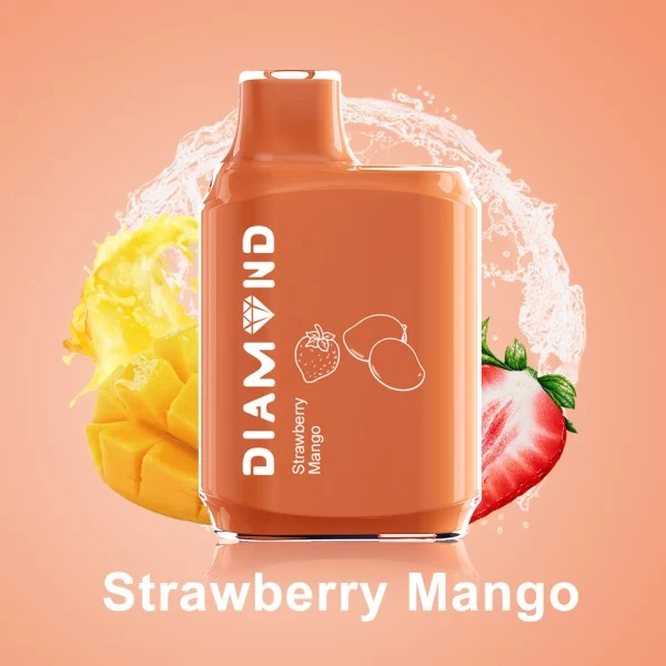 Одноразова POD система Mosmo Diamond 4000 Strawberry Mango на 4000 затяжок — купити