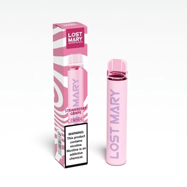 Одноразова POD система Lost Mary 1500 Strawberry Grape на 1500 затяжок — купити