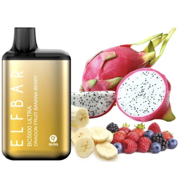 Одноразова POD система ELF BAR BC5000 ULTRA Dragon Fruit Banana Berry на 5000 затяжок — купити