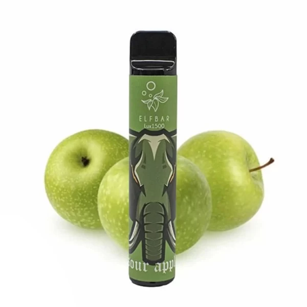 Одноразова POD система ELF BAR Lux1500 Sour Apple на 1500 затяжок — купити