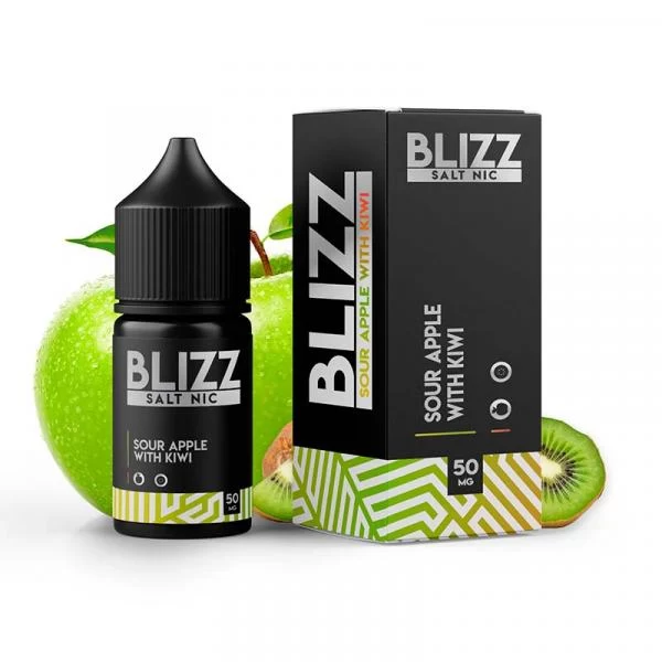 Рідина BLIZZ Salt 30ml/30mg Sour Apple With Kiwi — купити