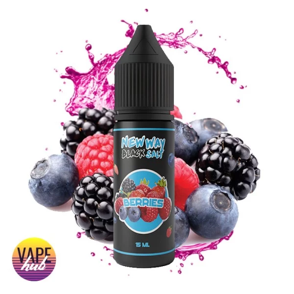 Рідина New Way Salt Black 15 мл 45 мг - Berries — купити