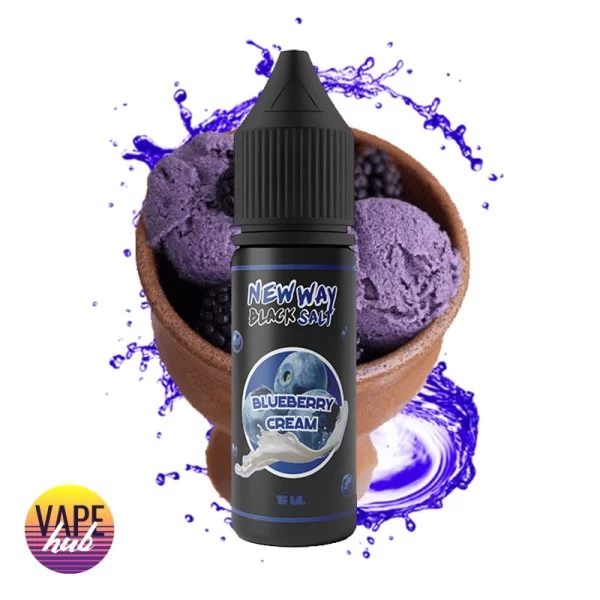 Рідина New Way Salt Black 15 мл 65 мг - Blueberry Cream — купити
